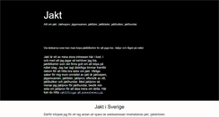 Desktop Screenshot of jaktinfo.eu